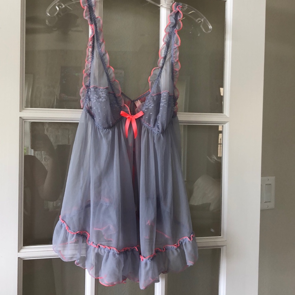 Baby Doll lingerie set with bikini bottom NWT